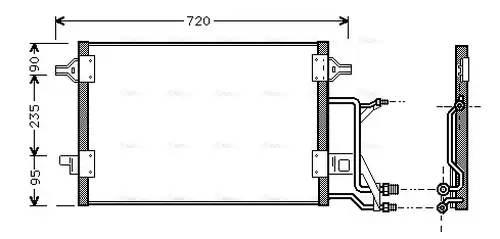 кондензатор, климатизация AVA QUALITY COOLING AI5176