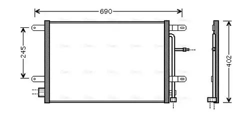 кондензатор, климатизация AVA QUALITY COOLING AI5238