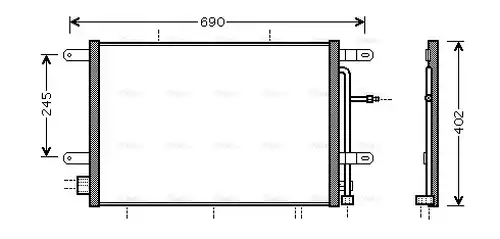 кондензатор, климатизация AVA QUALITY COOLING AI5239