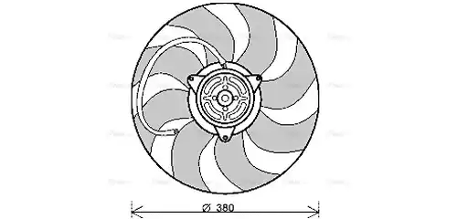 вентилатор, охлаждане на двигателя AVA QUALITY COOLING AI7513