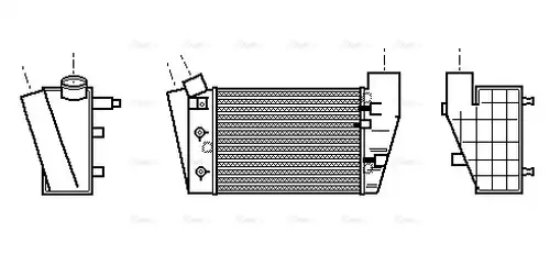 интеркулер (охладител за въздуха на турбината) AVA QUALITY COOLING AIA4188