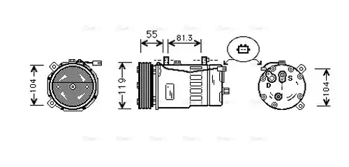 компресор за климатик AVA QUALITY COOLING AIAK001