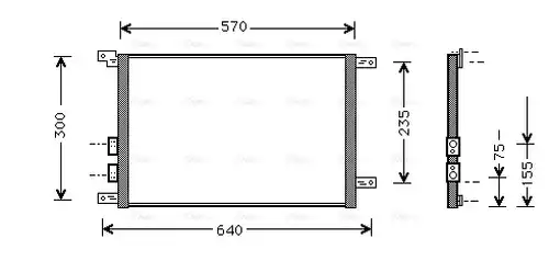 кондензатор, климатизация AVA QUALITY COOLING AL5070