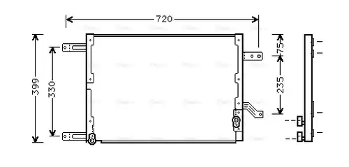 кондензатор, климатизация AVA QUALITY COOLING AL5080