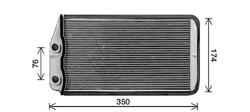 топлообменник, отопление на вътрешното пространство AVA QUALITY COOLING AL6157