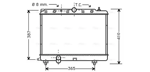 воден радиатор AVA QUALITY COOLING AU2154