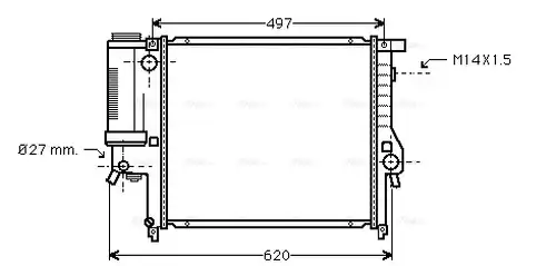 воден радиатор AVA QUALITY COOLING BW2124