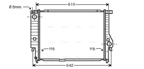 воден радиатор AVA QUALITY COOLING BW2167