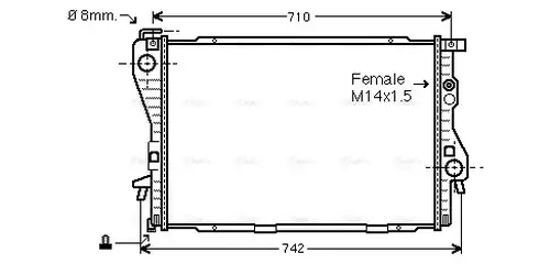 воден радиатор AVA QUALITY COOLING BW2176