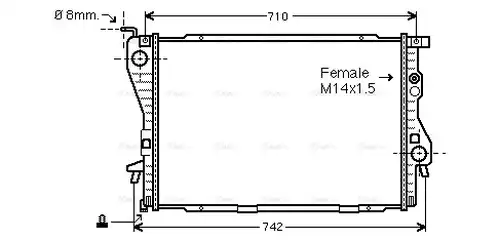 воден радиатор AVA QUALITY COOLING BW2202