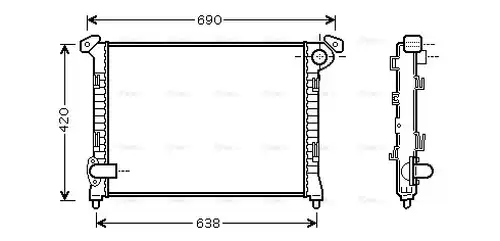 воден радиатор AVA QUALITY COOLING BW2286