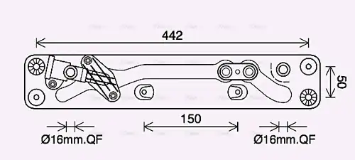 маслен радиатор, автоматична трансмисия AVA QUALITY COOLING BW3573