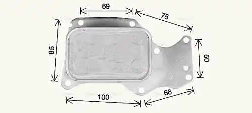 маслен радиатор, автоматична трансмисия AVA QUALITY COOLING BW3621