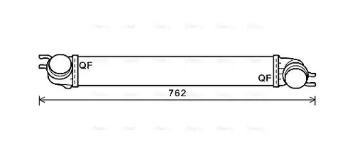 интеркулер (охладител за въздуха на турбината) AVA QUALITY COOLING BW4425