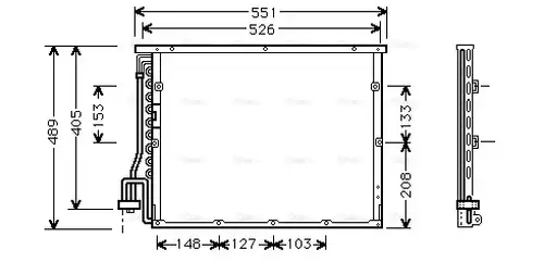 кондензатор, климатизация AVA QUALITY COOLING BW5148