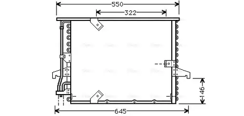 кондензатор, климатизация AVA QUALITY COOLING BW5180