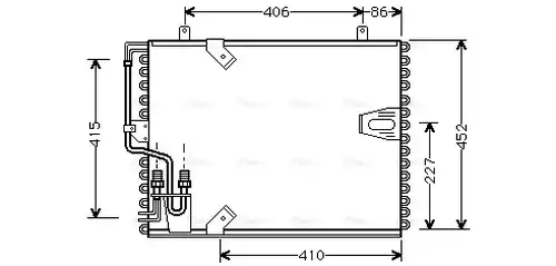 кондензатор, климатизация AVA QUALITY COOLING BW5183