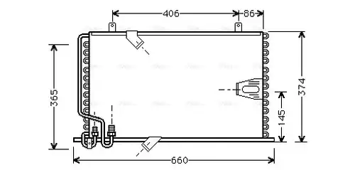 кондензатор, климатизация AVA QUALITY COOLING BW5184