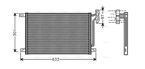 кондензатор, климатизация AVA QUALITY COOLING BW5215