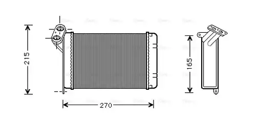 топлообменник, отопление на вътрешното пространство AVA QUALITY COOLING BW6005