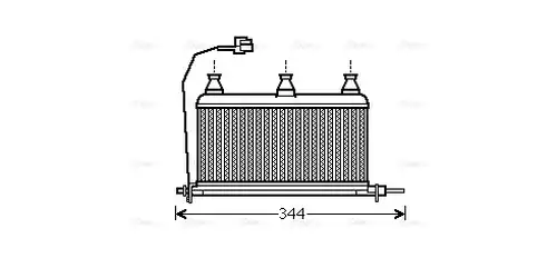 топлообменник, отопление на вътрешното пространство AVA QUALITY COOLING BW6352