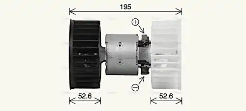 вентилатор вътрешно пространство AVA QUALITY COOLING BW8610