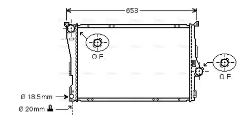 воден радиатор AVA QUALITY COOLING BWA2205