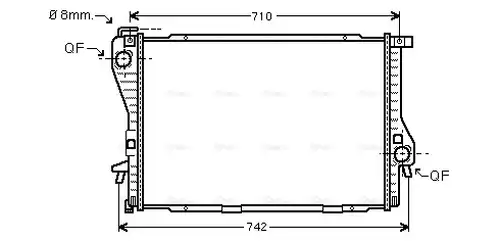 воден радиатор AVA QUALITY COOLING BWA2233