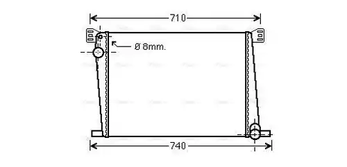 воден радиатор AVA QUALITY COOLING BWA2356