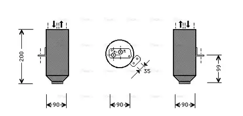 изсушител, климатизация AVA QUALITY COOLING BWD219