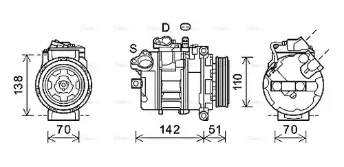 компресор за климатик AVA QUALITY COOLING BWK417