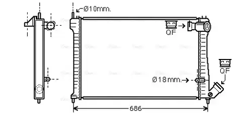 воден радиатор AVA QUALITY COOLING CN2101