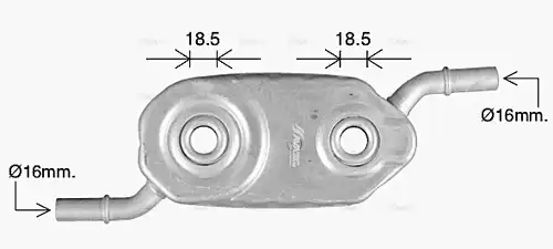 маслен радиатор, двигателно масло AVA QUALITY COOLING CN3336