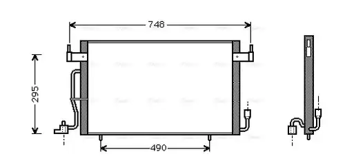 кондензатор, климатизация AVA QUALITY COOLING CN5141