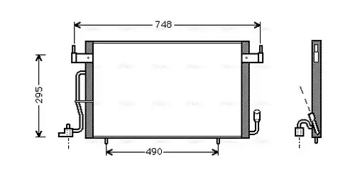 кондензатор, климатизация AVA QUALITY COOLING CN5166