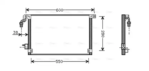 кондензатор, климатизация AVA QUALITY COOLING CN5172