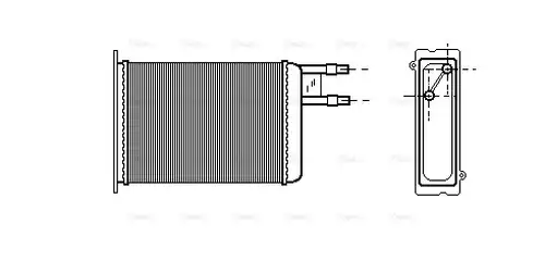 топлообменник, отопление на вътрешното пространство AVA QUALITY COOLING CN6128