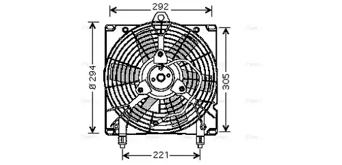 вентилатор, охлаждане на двигателя AVA QUALITY COOLING CN7517