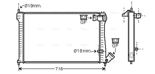 воден радиатор AVA QUALITY COOLING CNA2102