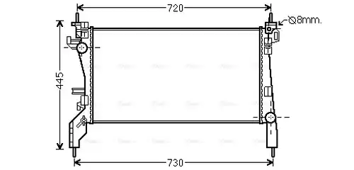 воден радиатор AVA QUALITY COOLING CNA2266