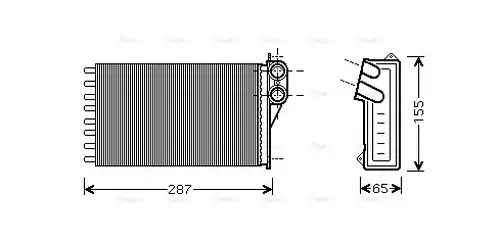 топлообменник, отопление на вътрешното пространство AVA QUALITY COOLING CNA6232