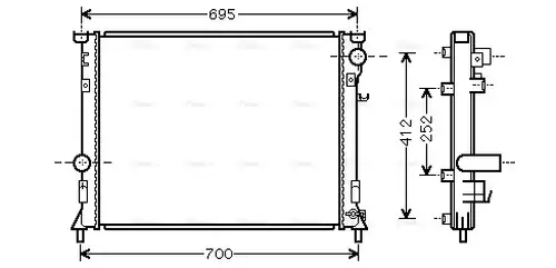 воден радиатор AVA QUALITY COOLING CR2097