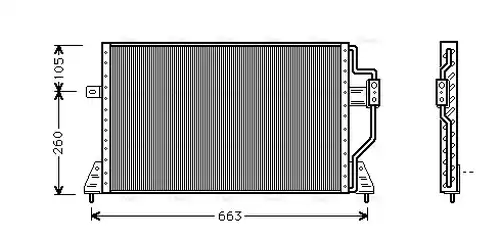 кондензатор, климатизация AVA QUALITY COOLING CR5024