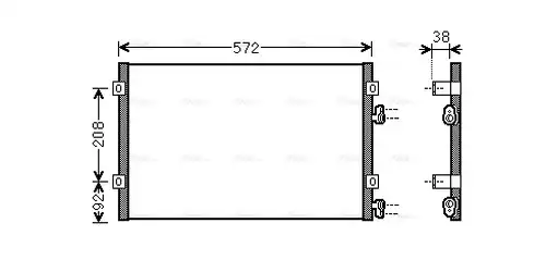 кондензатор, климатизация AVA QUALITY COOLING CR5103