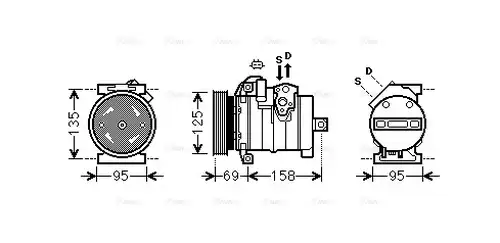 компресор за климатик AVA QUALITY COOLING CRAK130