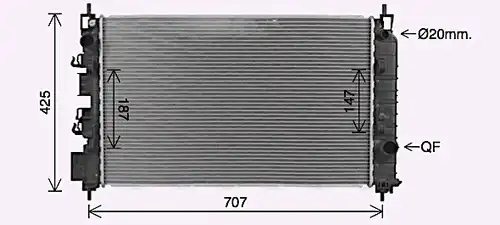 воден радиатор AVA QUALITY COOLING CT2081