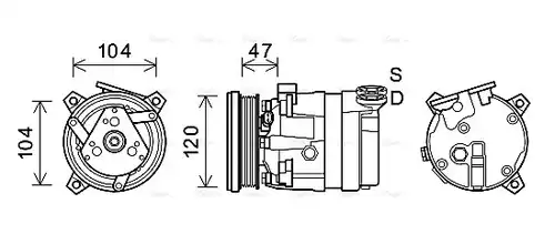 компресор за климатик AVA QUALITY COOLING CTAK054