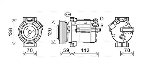 компресор за климатик AVA QUALITY COOLING CTK063