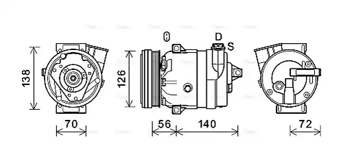 компресор за климатик AVA QUALITY COOLING CTK066