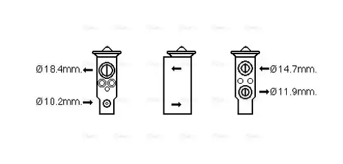 разширителен клапан, климатизация AVA QUALITY COOLING DN1389